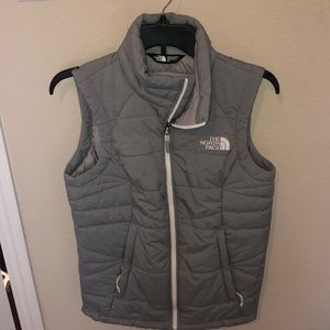 Gray North Face Vest